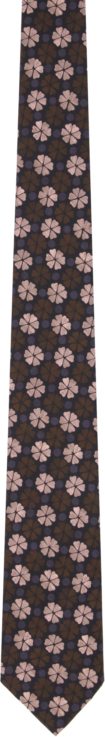Paul Smith Multicolor 'the Painted Geo' Tie In 28 Red