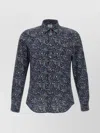 Paul Smith Multicolored 'jacaranda' Print Shirt In Blue