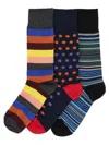 Paul Smith Multicolour Cotton Blend Socks In Blue