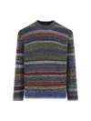 Paul Smith Multicolour Cotton Blend Striped Sweater In Multi