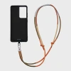 Paul Smith Multicolour Leather Detachable Phone Strap Brown