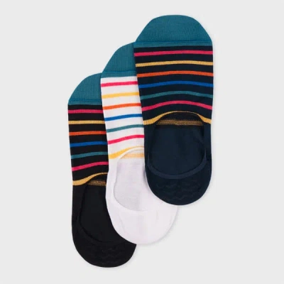 Paul Smith Multicolour Stripe Loafer Socks Three Pack