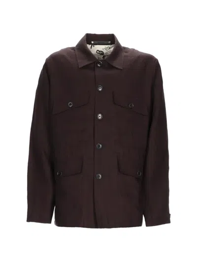 Paul Smith Linen Patch-pocket Unlined Blazer In Black