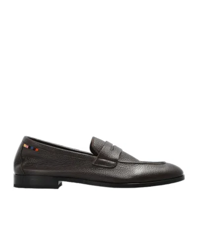 Paul Smith Murano Grained Leather Loafers In Black