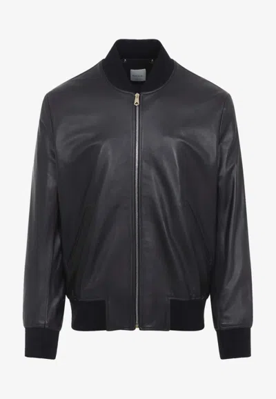 PAUL SMITH NAPPA LEATHER BOMBER JACKET