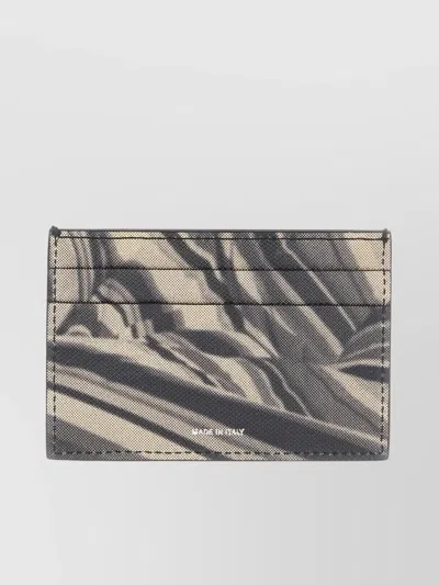 Paul Smith Nappa Leather Card Holder In Grey