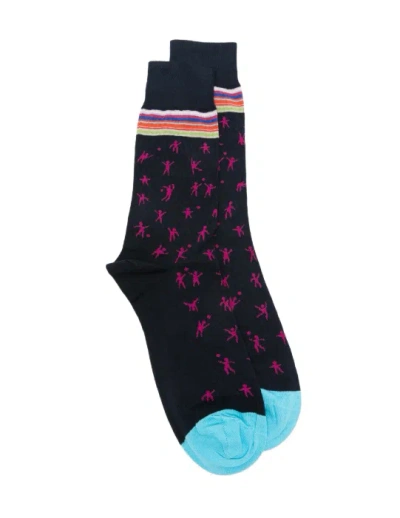 Paul Smith Men Sock Nathan Games In Black