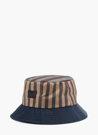 Paul Smith Men Hat Bucket Nyln Strp In Multi