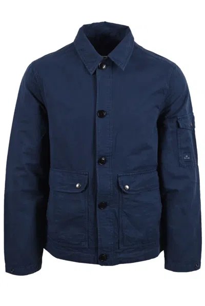 Paul Smith Mens Shirt Jacket In Blue