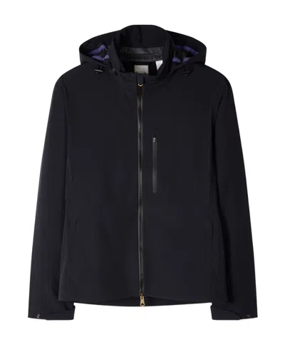 Paul Smith Navy 3-layer Waterproof Travel Jacket In Blue