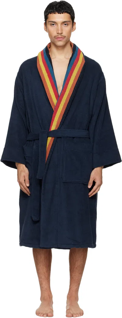 Paul Smith Navy 'artist Stripe' Robe