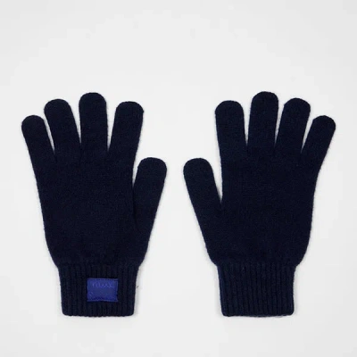 Paul Smith Navy Blue Cashmere-blend Gloves