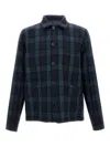 Paul Smith Checked Blazer With Button Front And Pockets In Multi