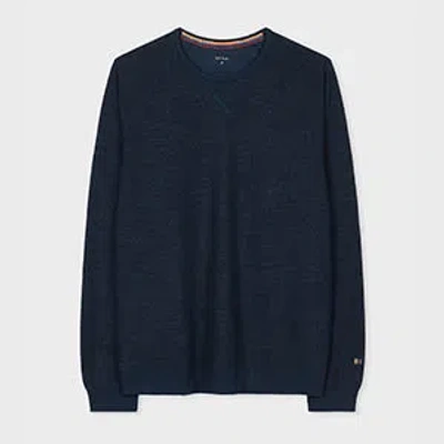 Paul Smith Navy Blue Cotton-blend Long-sleeve Lounge Top