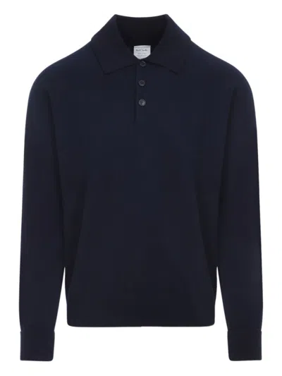 Paul Smith Navy Blue Long-sleeve Polo