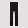 Paul Smith Tailored Blue Wool Trousers With Elastic Waistband In Black