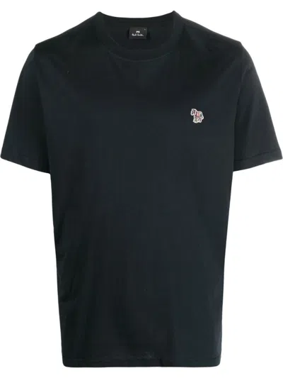 Paul Smith Navy Blue Navy Blue Logo Patch T-shirt