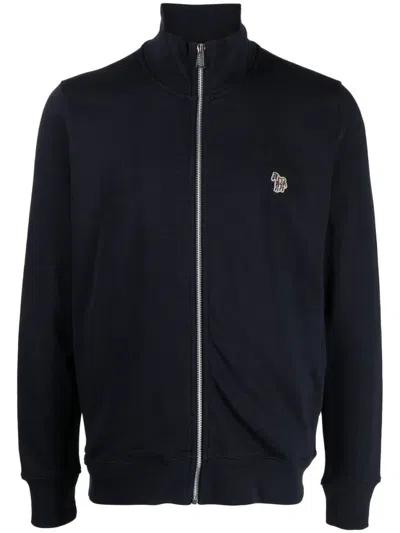 Paul Smith Navy Blue Organic Cotton Sweatshirt