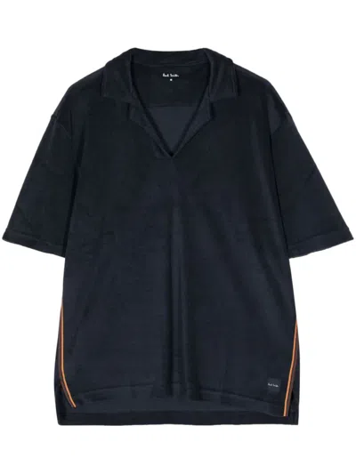 PAUL SMITH NAVY BLUE POLO TOWEL STRIPE