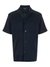 Paul Smith A Short Sleeved Shirt In Blue