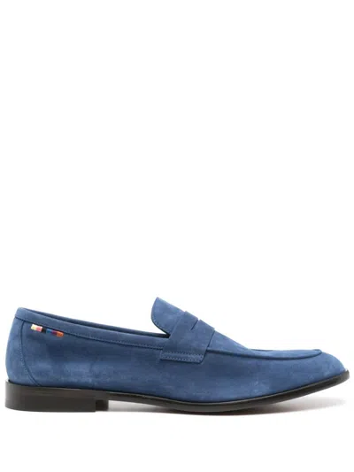 Paul Smith Navy Blue Suede Loafers