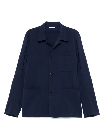 PAUL SMITH PAUL SMITH NAVY BLUE TWO-BUTTON JACKET