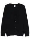 Paul Smith Navy Blue V-neck Wool Cardigan In Blue