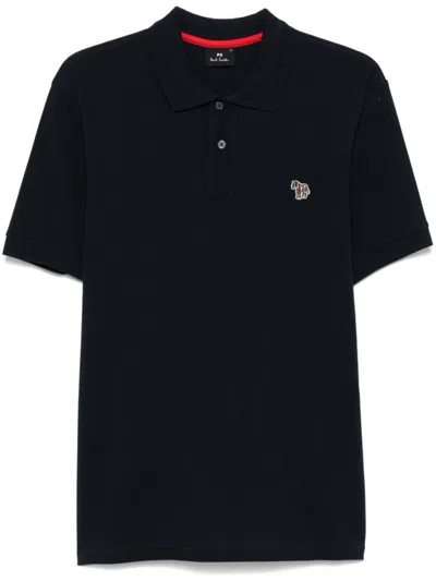 Paul Smith Navy Blue Zebra Polo