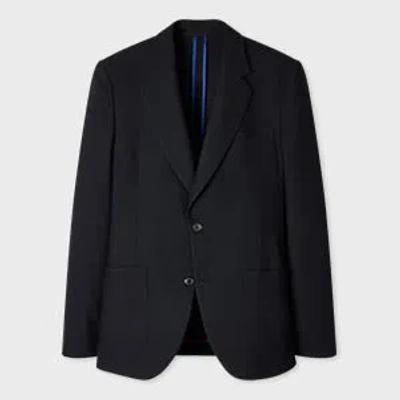 Paul Smith Navy British Wool Patch-pocket Blazer Blue