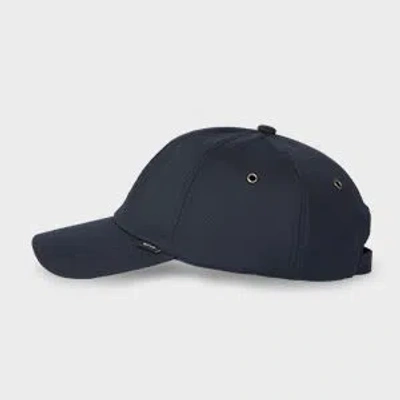 Paul Smith Navy Contrast Brim Baseball Cap Blue In Black