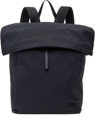 Paul Smith Navy Cotton-blend Canvas Backpack In 47 Blues