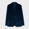 Paul Smith Navy Cotton-blend Corduroy Unlined Blazer Blue In Blue