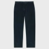 Paul Smith Navy Cotton Corduroy Trousers Blue In Blue