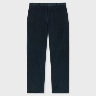 Paul Smith Navy Cotton Corduroy Trousers Blue