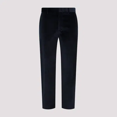 PAUL SMITH NAVY COTTON PANTS