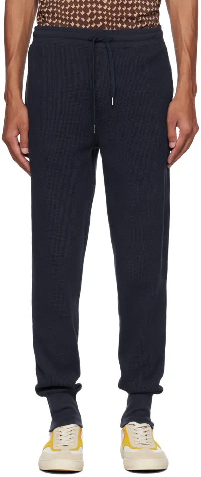 Paul Smith Navy Drawstring Sweatpants In 48 Blues