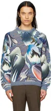 Paul Smith Navy Hot Summer Sweater In 46 Blues