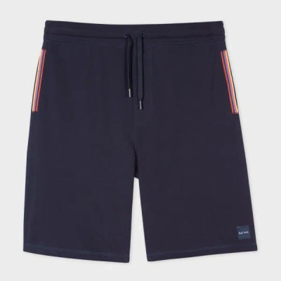 Paul Smith Navy Jersey Cotton Lounge Shorts Blue