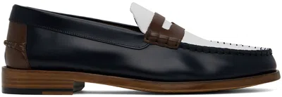 Paul Smith Navy Lido Loafers In 49 Blues