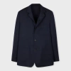 Paul Smith Navy Lightweight Wool Work Jacket Blue In Blue