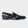 Paul Smith Navy 'little Beasts' 'rudyard' Loafers Blue In Black