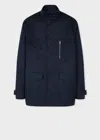 Paul Smith Navy Nylon-blend Water Resistant Field Jacket Blue In Blue