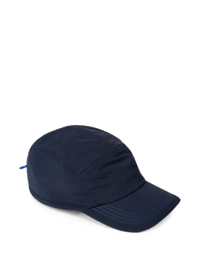 Paul Smith Navy Nylon Cap In Blue
