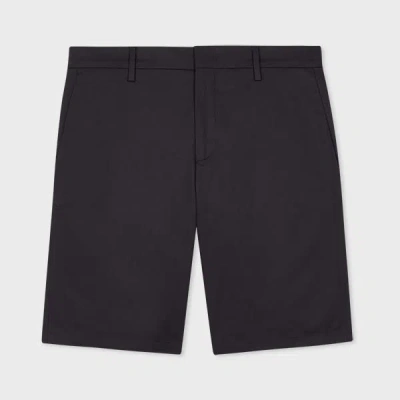Paul Smith Navy Organic Cotton Shorts Blue