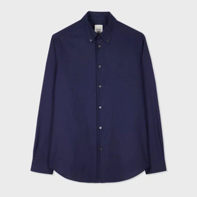 Paul Smith Navy Oxford Cotton Button-down Shirt Blue