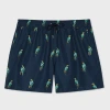Paul Smith Mens Parrot Print Swim Shorts In Blue