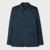Paul Smith Navy Peached Nylon-blend Work Jacket Blue In Blue