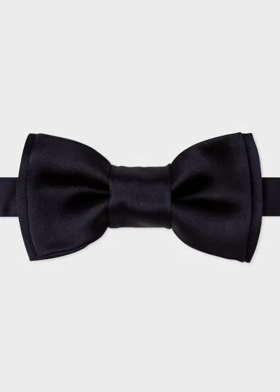 Paul Smith Navy Pre-tied Silk Bow Tie In Blue