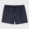 Paul Smith Navy 'shadow Stripe' Swim Shorts Blue In Blue