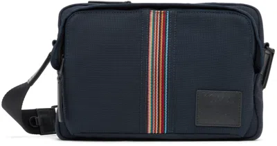 Paul Smith Navy Signature Stripe Bag In Blue